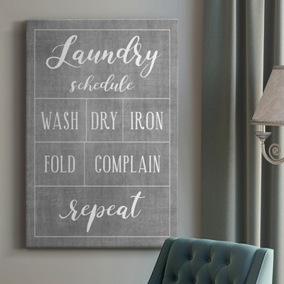 " Laundry Schedule "