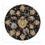 Ex Vote Skulls Black Vegan Leather Round Coasters