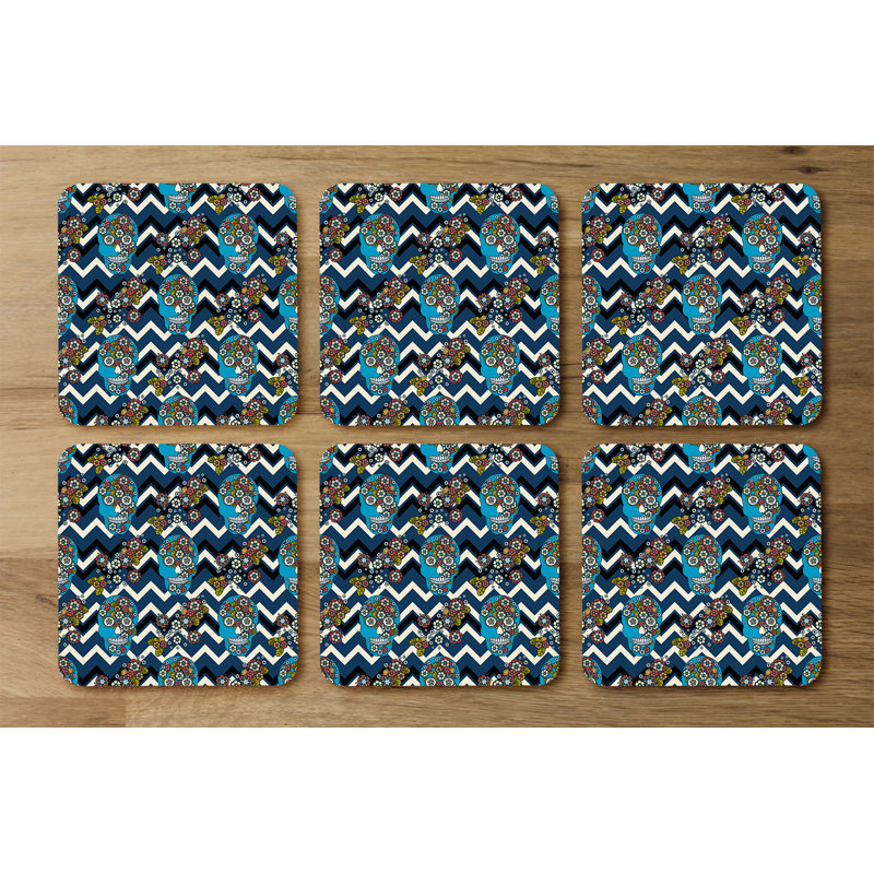 Square 6 Piece Coaster Set