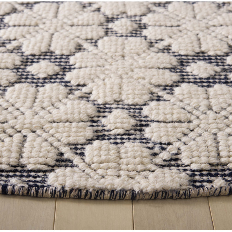 Martha Stewart Hand Woven Wool Rug, Round 6'