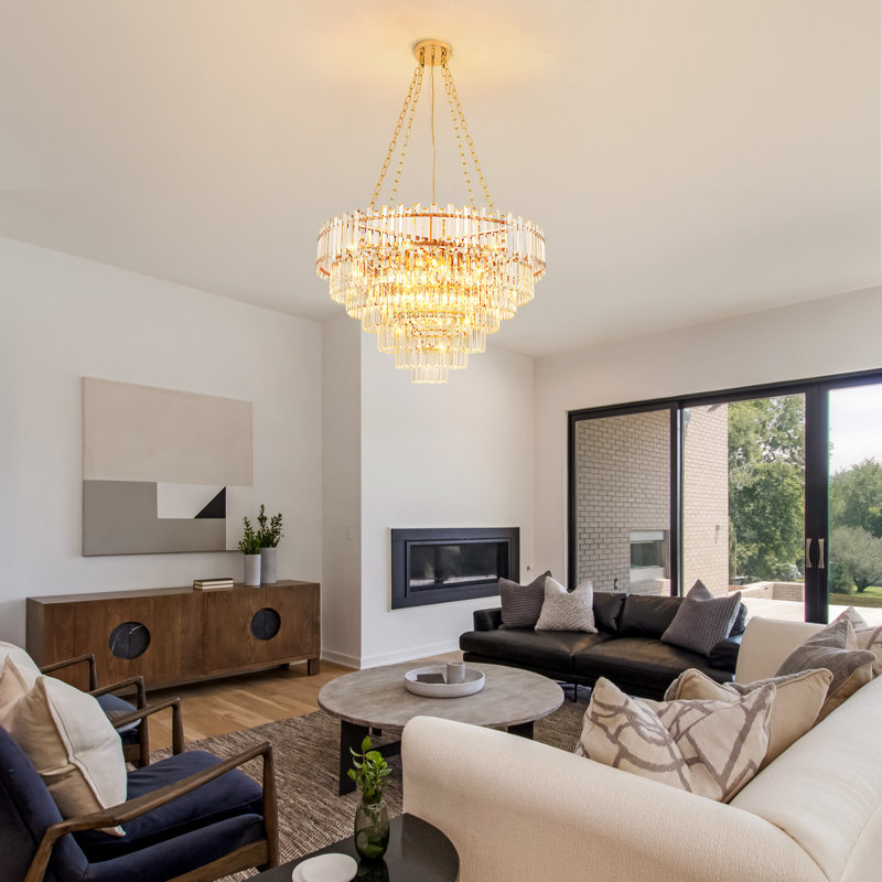 Lustre en cristal rond Φ80cm