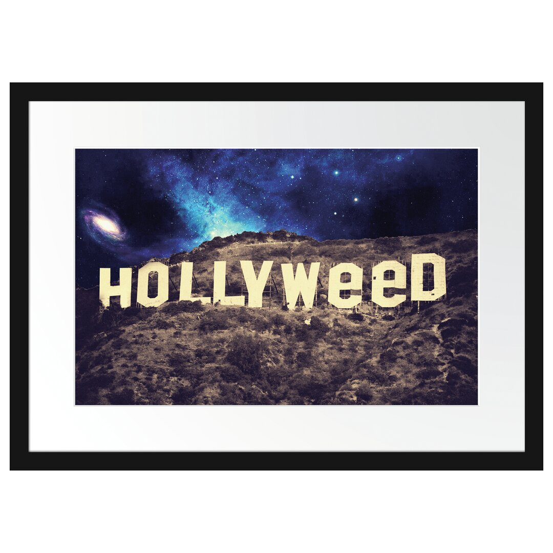 Gerahmtes Poster Hollyweed