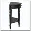Half Moon Console Table with Drawer & Shelf-1760925157