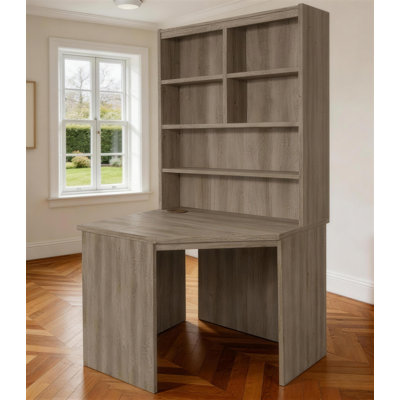 Fiona Corner Solid Wood Base Computer Desk