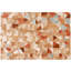 Cowhide Geometric Area Rug in Caramel/Blue-631118226