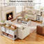Console de style campagne avec portes de grange coulissantes H 31,9 po Ordonez-57683792-57064034