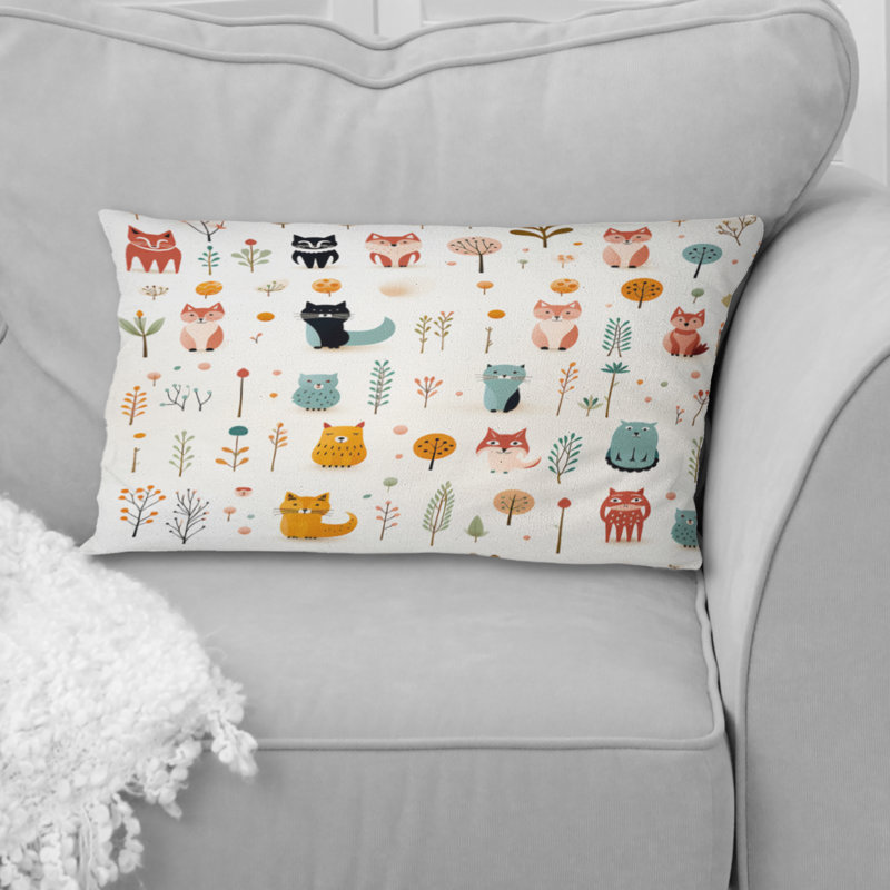 Coussin Minimalist Cute Childrens Animals I - Animal Print