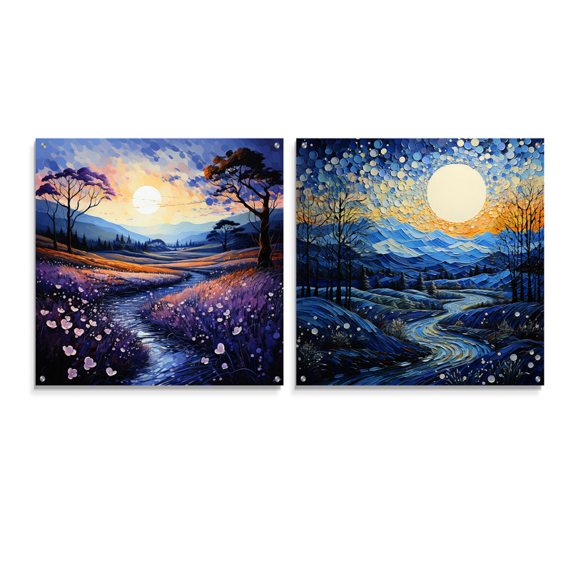 Asian Art Bamboo Whisper V - Art asiatique, ensemble d'art mural en acrylique sur verre, H 36 po x l 73 po