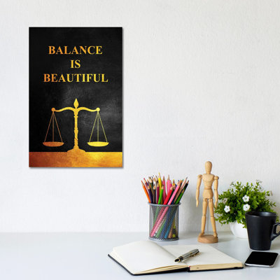 Balance Is Beautiful by Adrian Baldovino - Wrapped Canvas Print