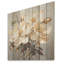 Magnolia beige et vert Blooms I - Magnolias, art mural sur bois de pin naturel-181060965