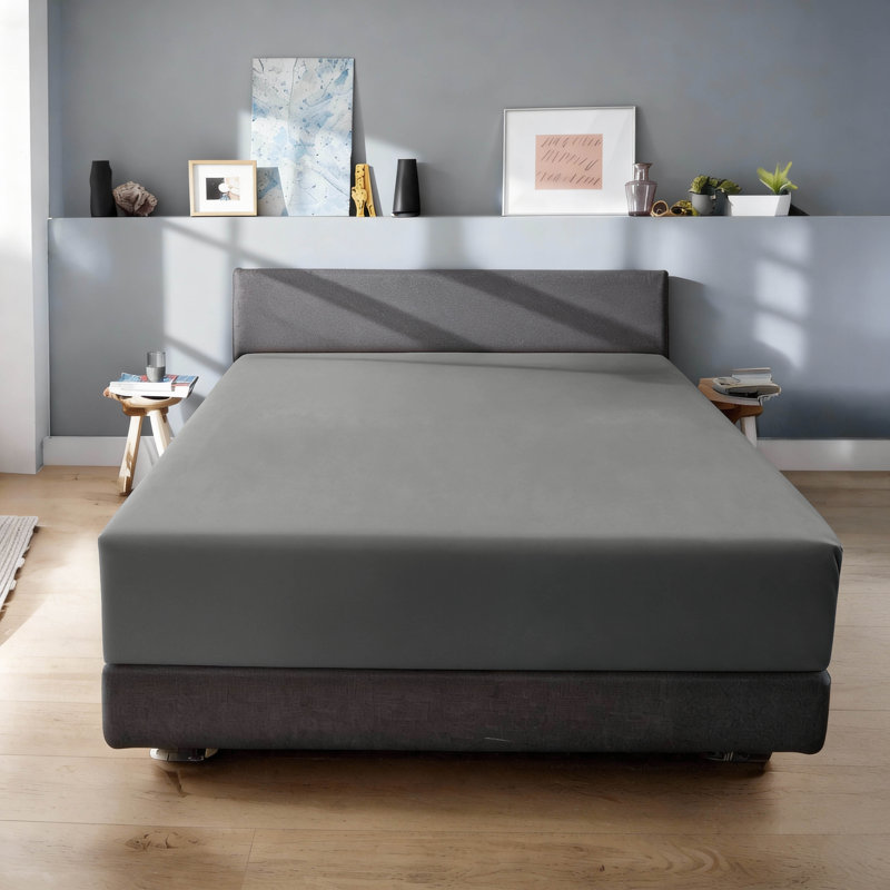 Egyptian Cotton 650 Thread Count Extra Deep Pocket Fitted Sheet, California King Fitted Sheet, Gray