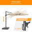 Parasol lumineux en porte-à-faux 11 pi Moriceau-126514262