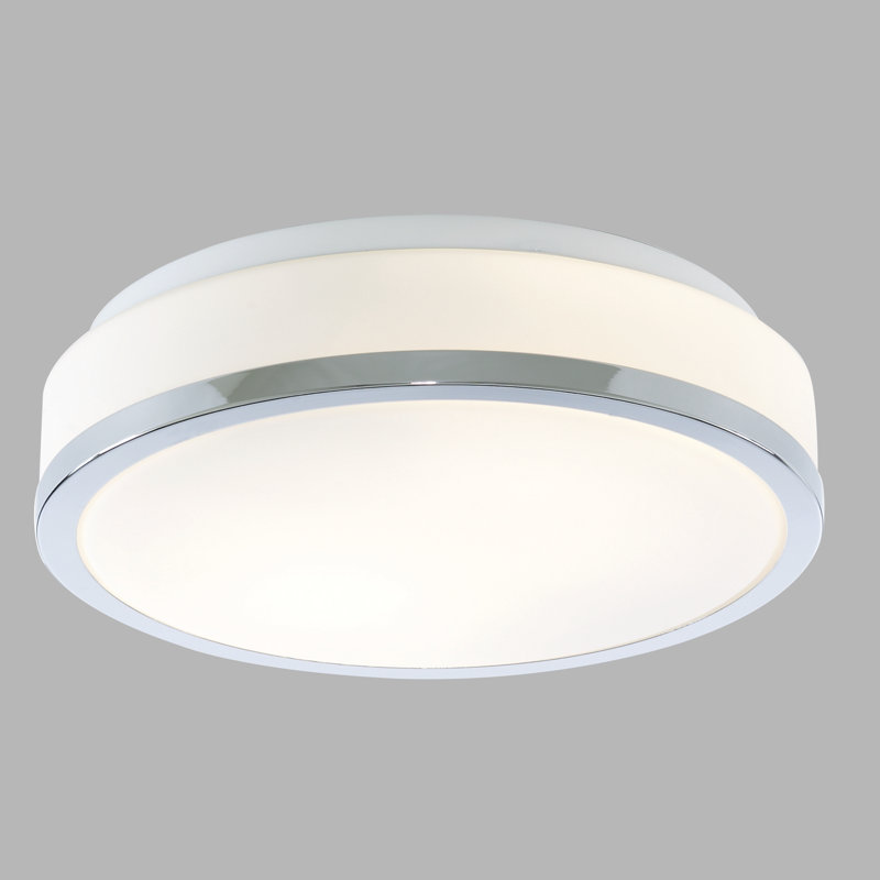 Bramlett Glass Flush Mount, Chrome