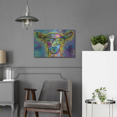 Art mural en métal Trinx «Cool Goat» par Dean Russo