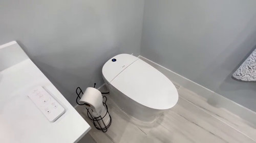 EPLO Smart Toilet,One Piece Bidet Toilet for Bathrooms,Modern Elongated Toilet with Warm water,Dual Auto Flush, Foot Sensor Operation, Heated Bidet