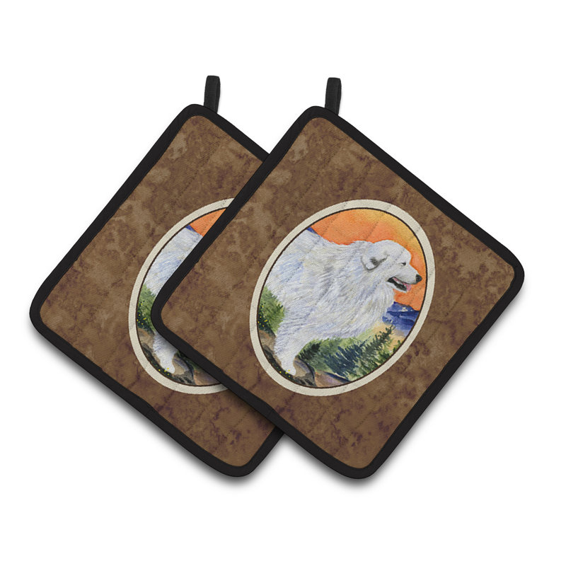 Caroline's Treasures Great Pyrenees Polyester Potholder