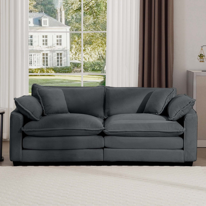 Canapé de salon en tissu Modern, Gris