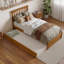 Lit plateforme en bois massif Asparas avec pied de lit et lit gigogne-631275344-631275359