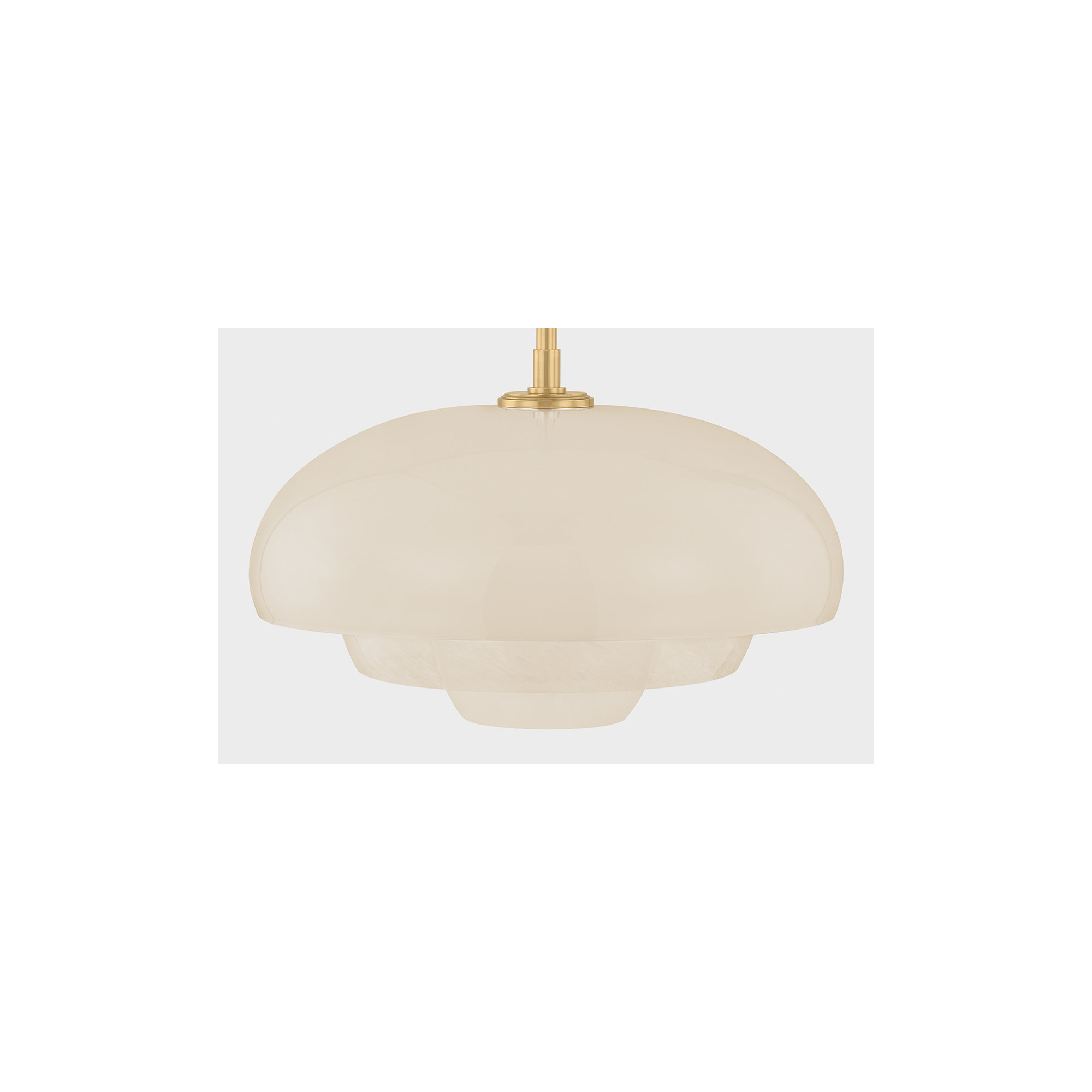 Auburndale Pendant in Aged Brass, Brass