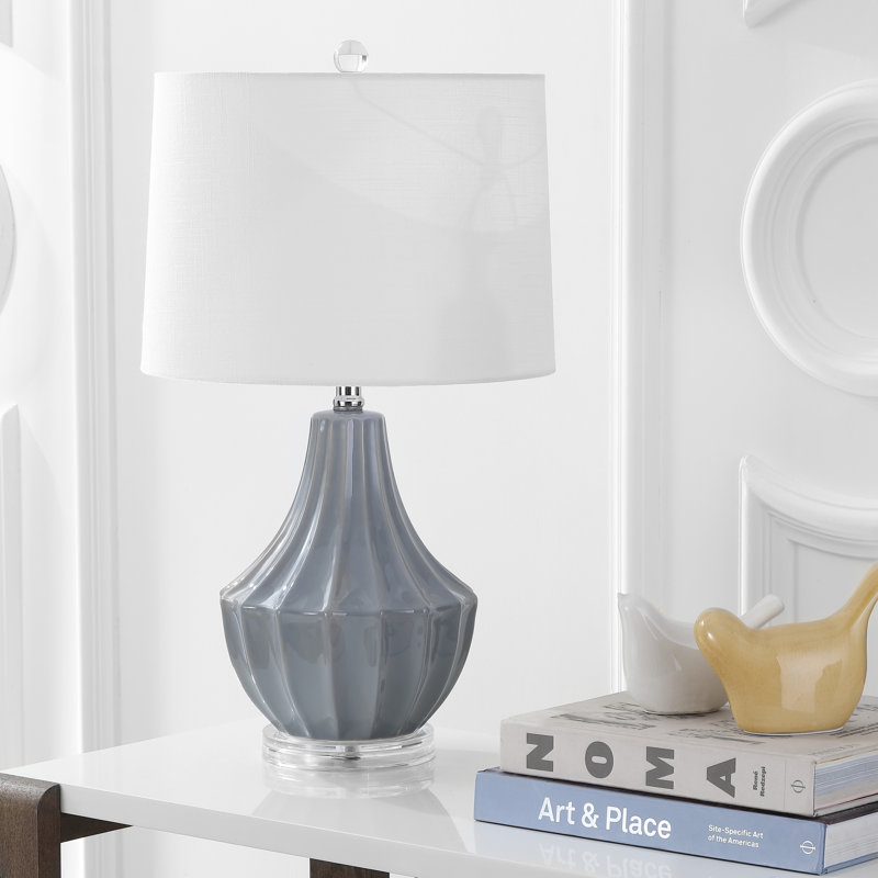 Hufnagel Ceramic Table Lamp, Gray