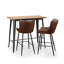 Precilla Upholstered Counter Stool with Metal Frame-424846770