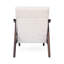 Chaise de style Mid-Century moderne avec revêtement beige et structure d'appoint brun-1229239170