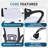 Julieann  Ergonomic Office Chair Height Adjustable Small Desk Chair , Mesh Home Office  Chair, Swivel Computer Chair with Armrest- Pair of 4-429998704