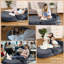 Lit pour chien pliable de taille humaine pour personnes adultes-1228585012