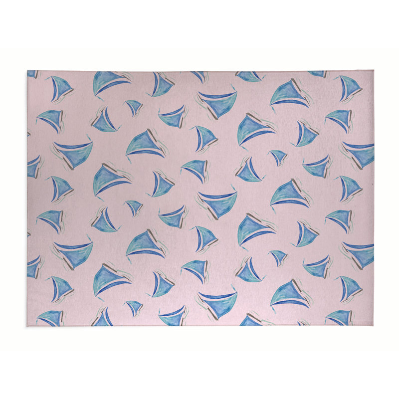 Tapis de bureau léger Summer, L 48 po x P 72 po, Rose