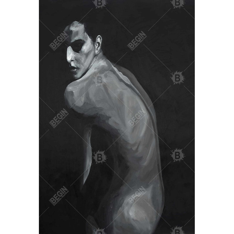 " Denuded ", 36" H x 24" W