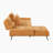  Kenner 125" Modern & Contemporary 2-Piece Sectional - Chenille Sectional, Customizable Seat Depth, Chaise for Lounging-847719360-847719390