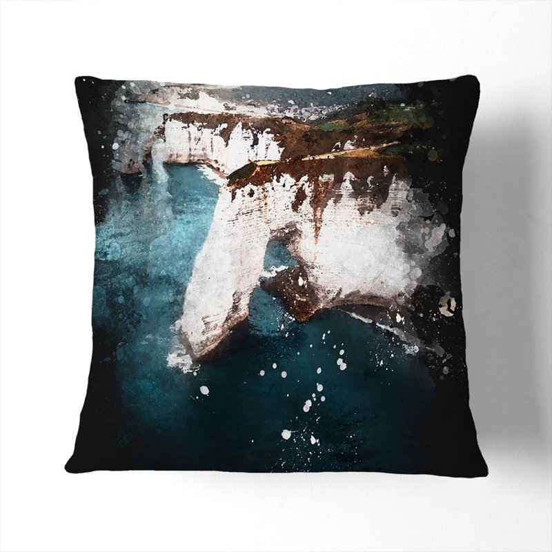 Abstract Square Cushion, 40cm H x 40cm W x 15cm D