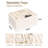 4 Jewellery Organizer Drawer Insert, Stackable Velvet Jewellery Tray Organizer Display Case Storage Containers(Beige)