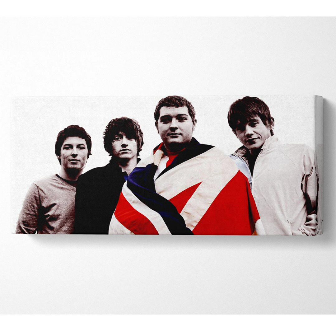 Arctic Monkeys Britische Flagge B N W - Druck