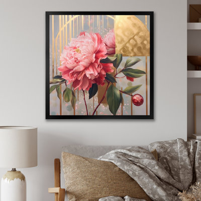 " Pink Yellow Peony Perfection "