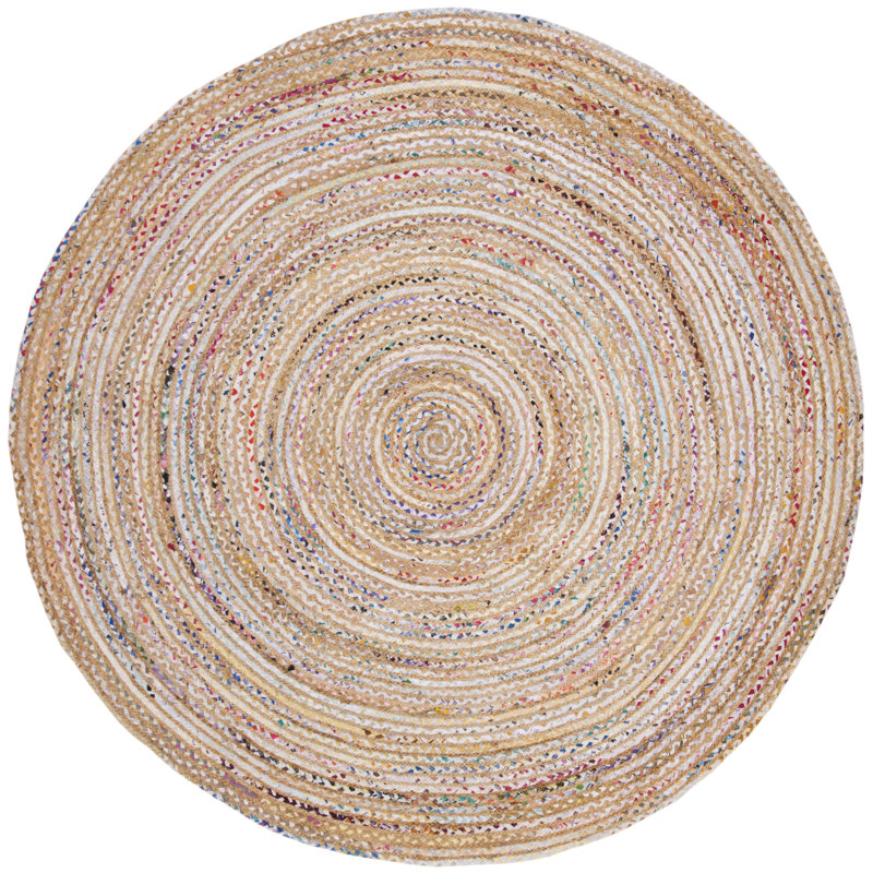 Herzig Geometric Indoor Rug, Round 12'