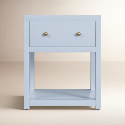 Celine 21" 1-Drawer Acacia Nightstand