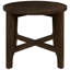 Table de bout ronde en bois massif