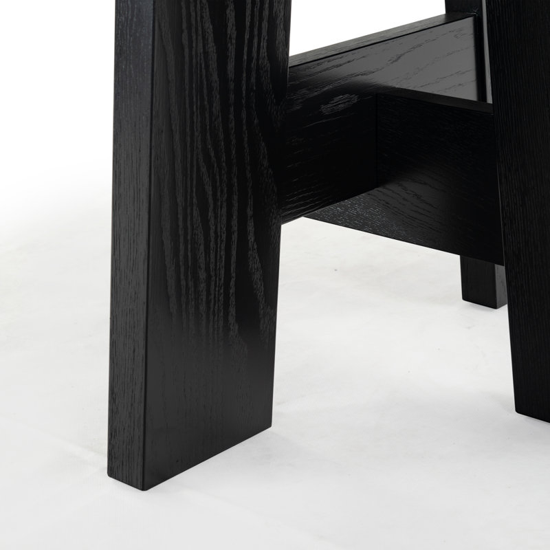Beverley Round Wood 47 Inch Dining Table, Black