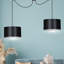 Pascua 2 - Light Black Drum Pendant-40748483