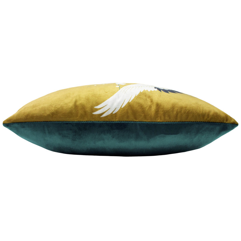 Cover Abstract Gold Square Cushion, Polyester 