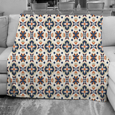 Mexican Terracotta Throw Blanket