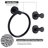 4 - Piece Bathroom Hardware Set