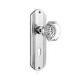 Deco Plate with Decorative Keyhole and Waldorf Door Knob