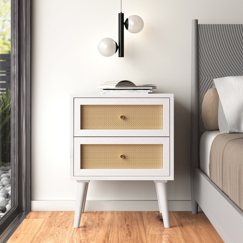 17.75'' W Nightstand, White