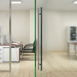 Double Sided Stainless Steel Door Handle, Pair Of Pull Push Sliding Barn Door Handles, Commercial H Shape Door Pull Handle (58.66*1.6In)