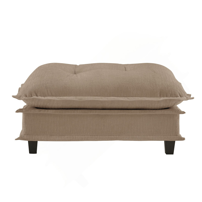 Repose-pieds moderne en chenille, Café clair