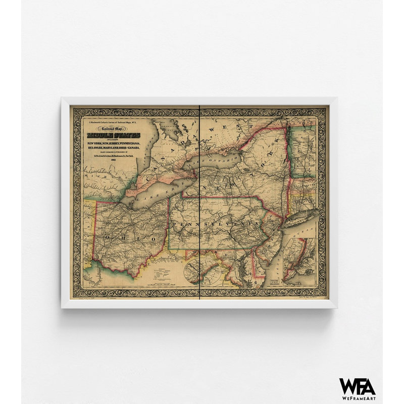 Affiche de la guerre de Sécession, affiche de l'histoire de la guerre de Sécession, H 18 po x l 24 po, Blanc