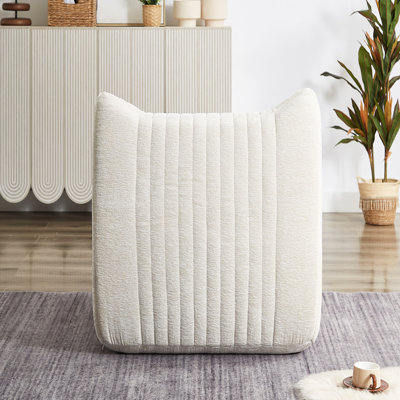 Fauteuil à billes Comfy pour adultes avec - tissu en éponge haute et chenille, plancher paresseux relaxant au bureau, décor de chambre enveloppé