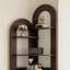 Vitrine décorative de coin en pin
